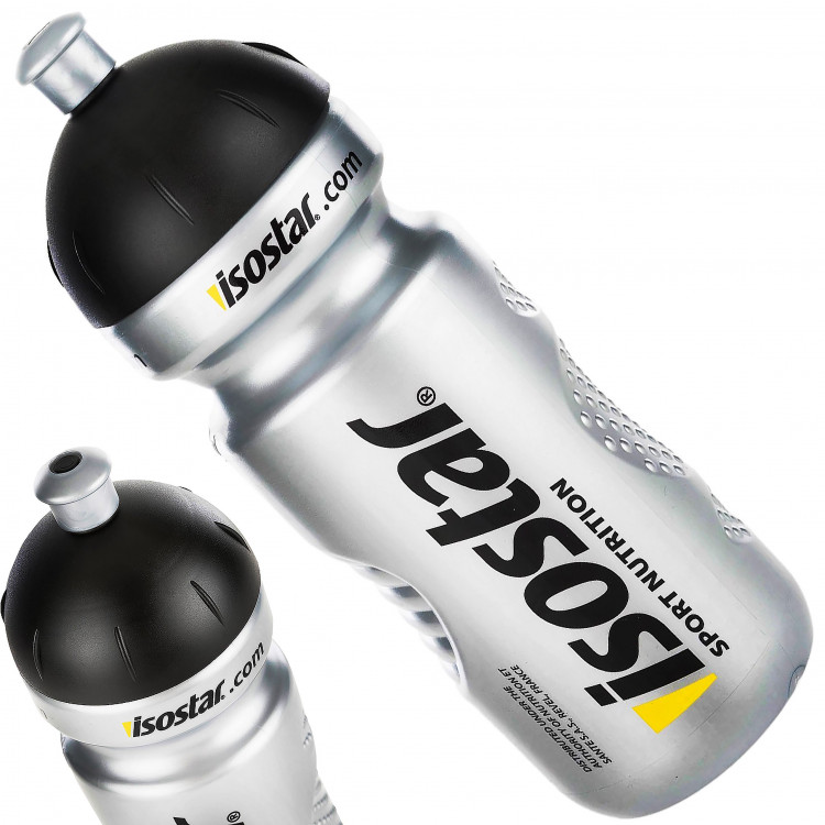 Fľaša 650 ml Isostar Strieborno-čierna